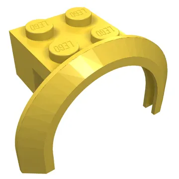 Wheel Arch, Mudguard 4 x 2 1/2 x 2 with 2 x 2 Plate