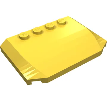 Brick Wedged, Curved Triple 4 x 6 x 2/3 with 4 Studs
