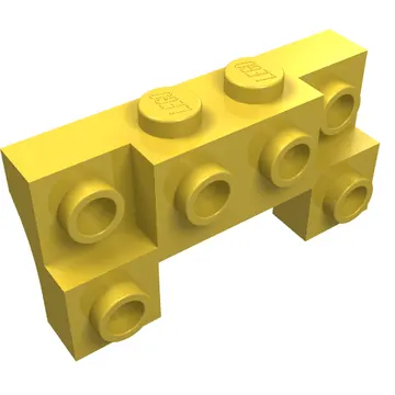 Brick Special 2 x 4 - 1 x 4 with 2 Recessed Studs and Thick Side Arches