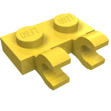 Plate Special 1 x 2 with Clips Horizontal [Open O Clips]