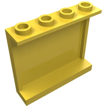 Panel 1 x 4 x 3 [Side Supports / Hollow Studs]