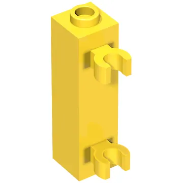 Brick Special 1 x 1 x 3 with 2 Clips Vertical [Hollow Stud, Open O Clips]