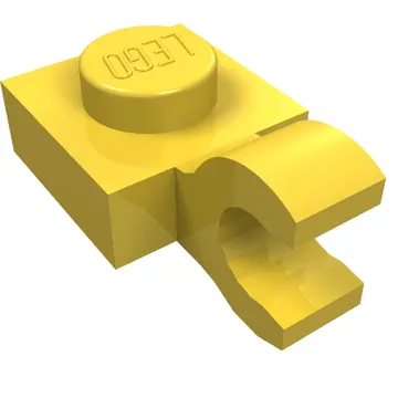 Plate Special 1 x 1 with Clip Horizontal [Thick Open O Clip]