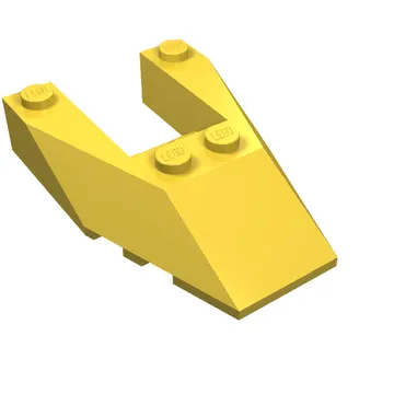 Brick Wedged, Sloped 6 x 4 Cutout, Stud Notches