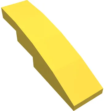 Brick Curved 4 x 1 No Studs [Stud Holder with Asymmetric Ridges]