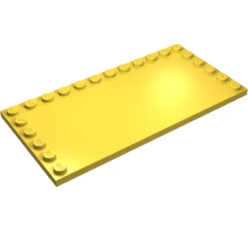 Plate Special 6 x 12 with Studs on 3 Edges