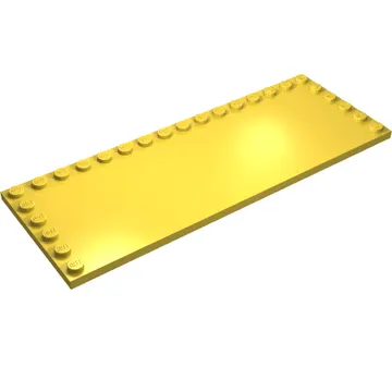 Plate Special 6 x 16 with Studs on 3 Edges