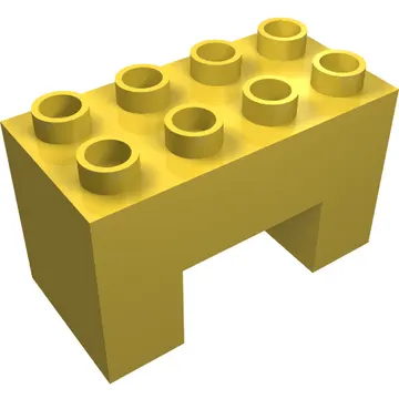 Duplo Brick 2 x 4 x 2 with 2 x 2 Square Arch