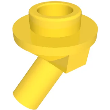 Bar, Angled with 1 x 1 Round Plate / Stud on End