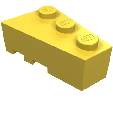 Brick Wedged, Angled 3 x 2 Right