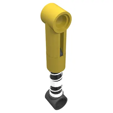 Technic Shock Absorber 6.5L with Hard Spring, Tight Coil in Middle [Complete Assembly]