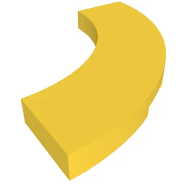 Tile 3 x 3 Curved, Macaroni