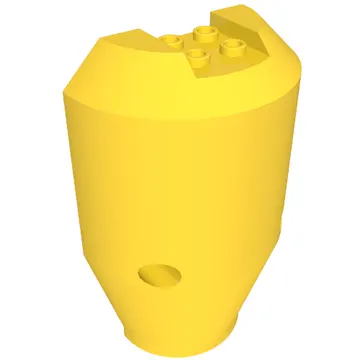 Tipper Drum 3 x 6 x 8 Cement Mixer Half, with 2 x 2 Studs on End
