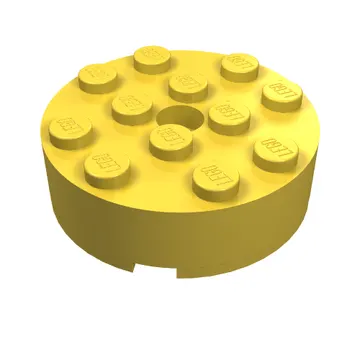 Brick Round 4 x 4 Centre Hole