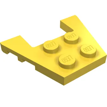 Wedge Plate 3 x 4 with Stud Notches [Reinforced Underside]