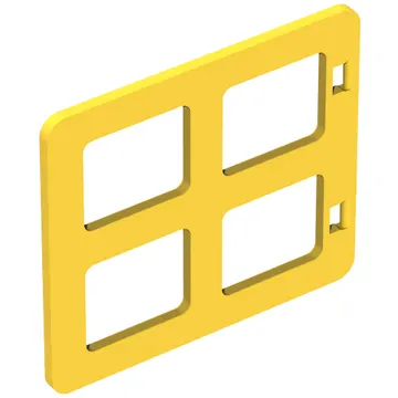 Duplo Door / Window with Four Equal Square Cornered Panes