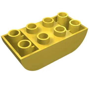 Duplo Brick 2 x 4 Curved Bottom