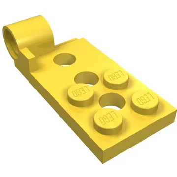 Hinge Plate 2 x 4 with Pin Hole with 3 Holes - Bottom
