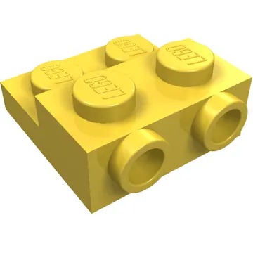 Plate Special 2 x 2 x 2/3 with Two Studs On Side and Two Raised [Solid Anti-stud]