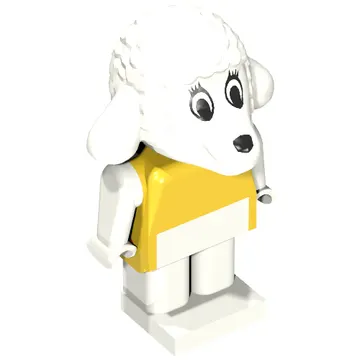 Fabuland Figure, Lucy Lamb (White Eyes)