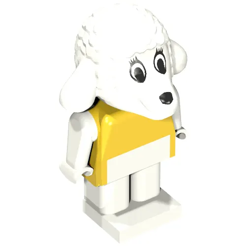 Fabuland Figure, Lucy Lamb (White Eyes)