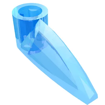 Technic Tooth 1 x 3 with Axle Hole [Rounded Underside]