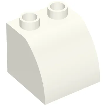 Duplo Brick 2 x 2 x 1 1/2 with Curved Top