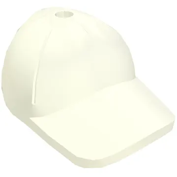 Hat / Cap Short Curved Bill with Seams and Hole on Top