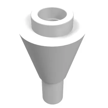 Cone 1 x 1 Inverted with Bar at Bottom (Ice Cream Cone)