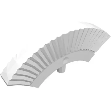 Headwear Accessory Helmet Crest with Pin [Plain]
