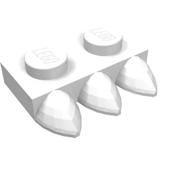 Plate Special 1 x 2 with Three Teeth [Tri-Tooth]
