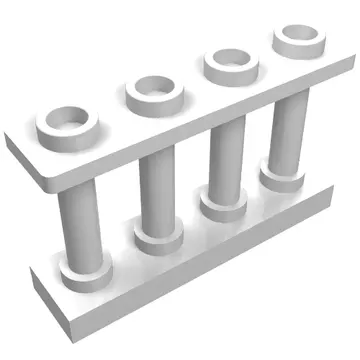 Fence Spindled 1 x 4 x 2 [4 Top Studs]