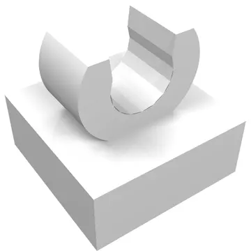 Tile Special 1 x 1 with Clip with Rounded Edges