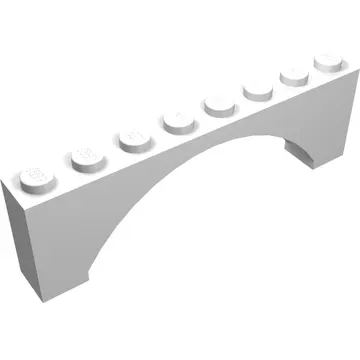 Brick Arch 1 x 8 x 2 Raised