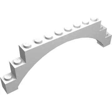 Brick Arch 1 x 12 x 3 Raised Arch with 5 Cross Supports
