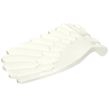 Creature Body Part, Wing 4 x 7 Right with Feathers and Handles for Clips