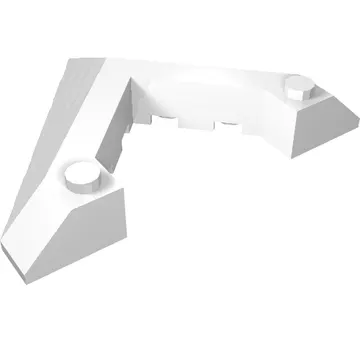 Brick Wedged, Sloped 45° 6 x 8 with Pointed Cutout