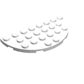 Plate Round Half 4 x 8