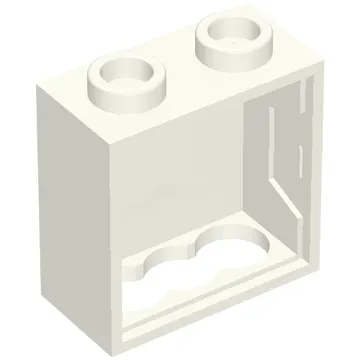 Light Cabinet 2 x 2 with Lamp Holes, 1 x 2 x 1 2/3 (Sign Back)