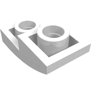 Brick Curved Inverted 2 x 1