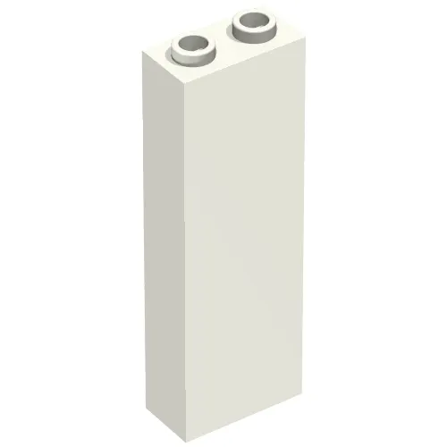 Brick 1 x 2 x 5 with Blocked Open Studs and Bottom Stud Holder with Asymmetric Ridges