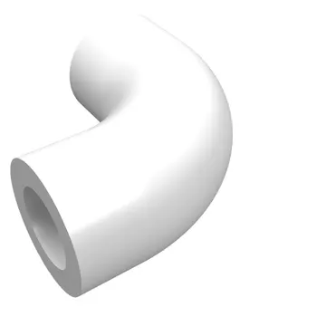Brick Round 1 x 1 diameter Tube with 90 Degree Elbow (2 x 2 x 1) and Axle Holes (Crossholes) at each end