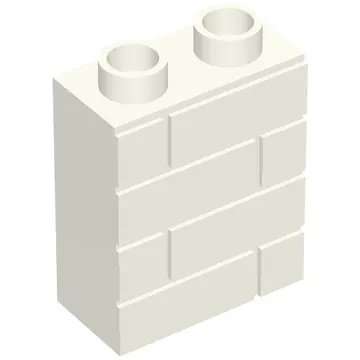 Duplo Brick 1 x 2 x 2 Brick Effect