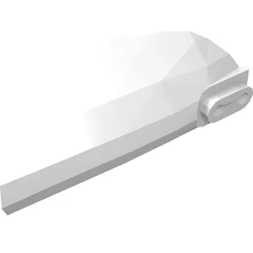 Large Figure Limb Cover, Armor with Ball Joint Socket and 2 Holes [Plain]