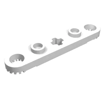 Technic Plate 1 x 5 with Toothed Ends, 2 Studs and Center Axle Hole