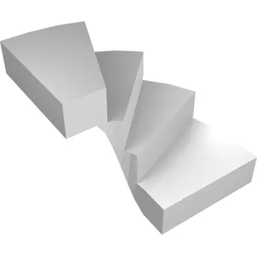 Stairs, Left 6 x 6 x 4