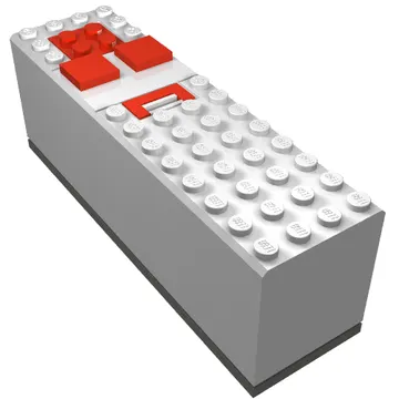 Battery Box, 9V 4 x 14 x 4 with Dark Gray Base [Complete Assembly]