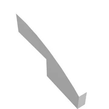 Brick Wedged, Curved 2 x 1 with Stud Notch Left