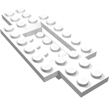 Vehicle Base 4 x 10 x 2/3 with 4 x 2 Recessed Center with Smooth Underside