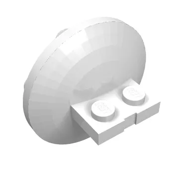 Plate Special 1 x 2 with 4 x 4 disk at 90 degrees